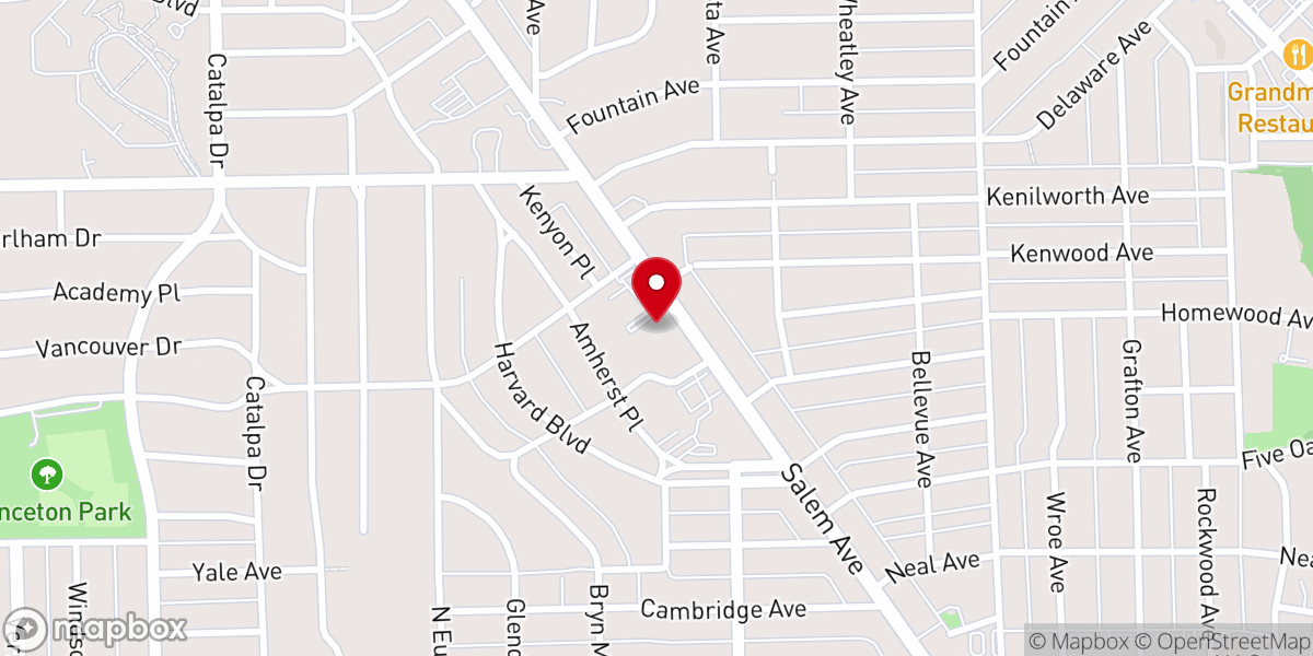 Map showing location of Saint Andrews Episcopal Church