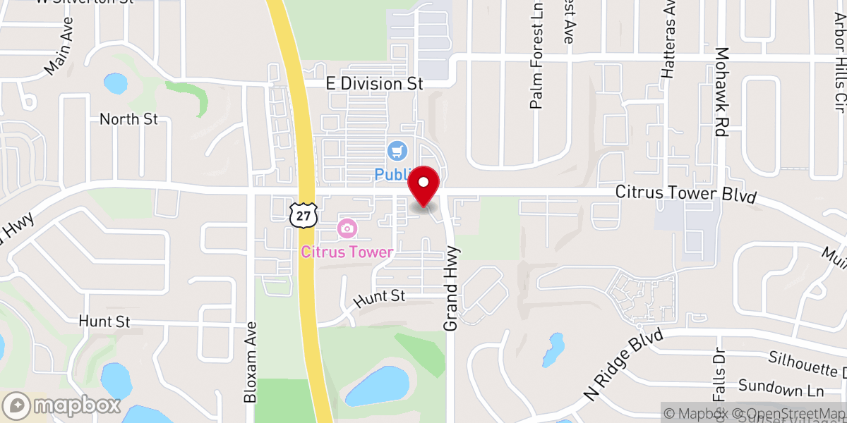 Map showing location of South Lake Church of Christ