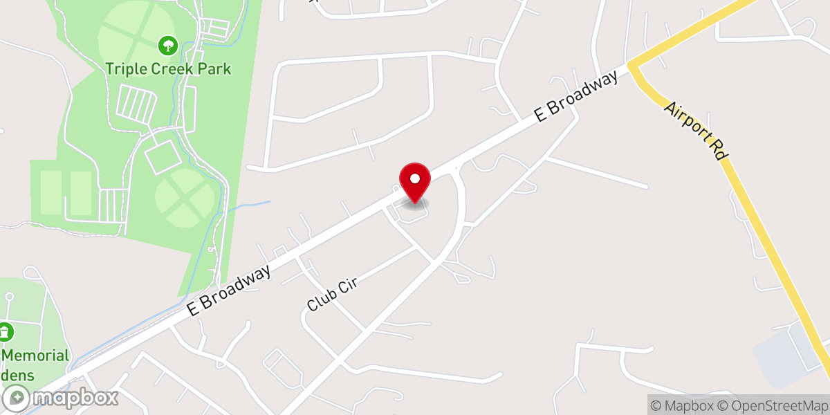 Map showing location of Church of God of Prophecy