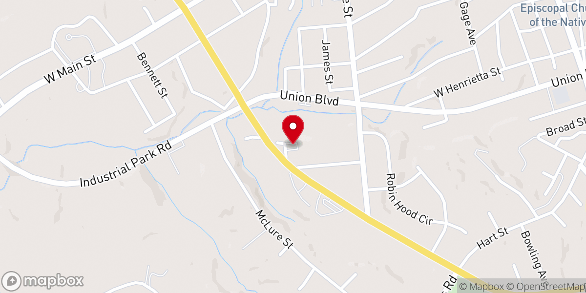 Map showing location of Sumner Memorial Baptist Church