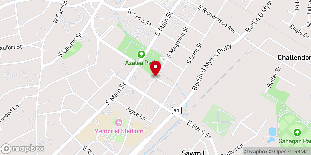 Map showing location of Magnolia