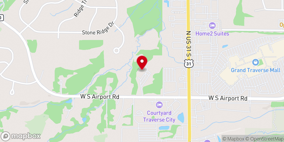 Map showing location of Creekside Community Church