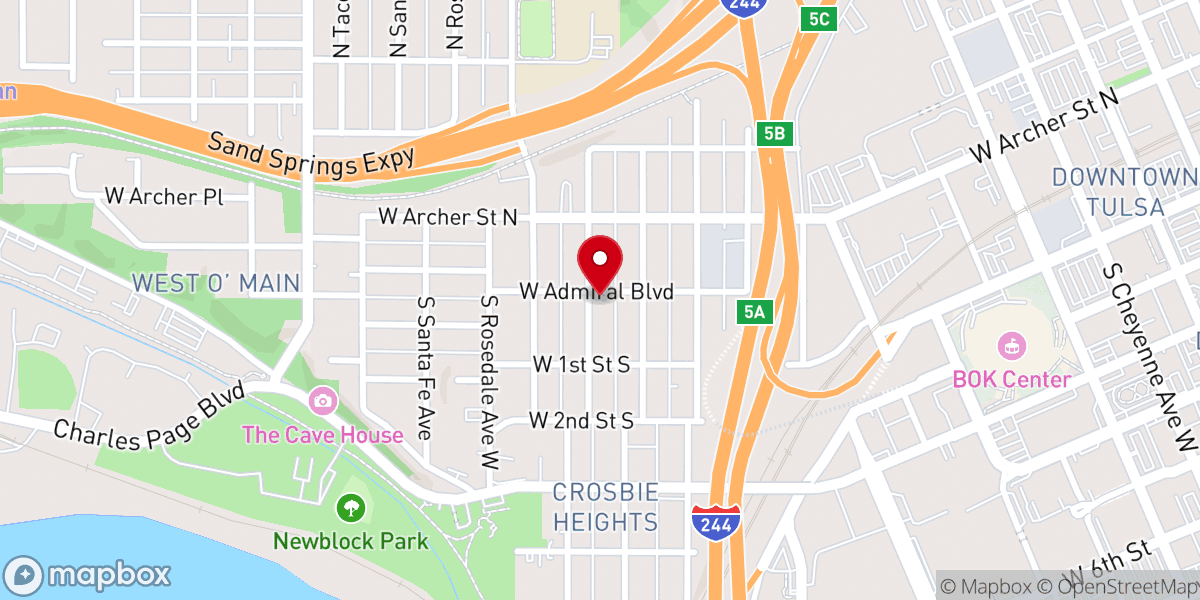 Map showing location of Hagler Memorial United Methodist Church