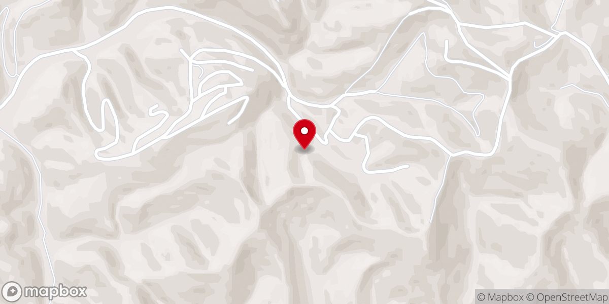 Map showing location of Smoky Mountain Wedding Connection