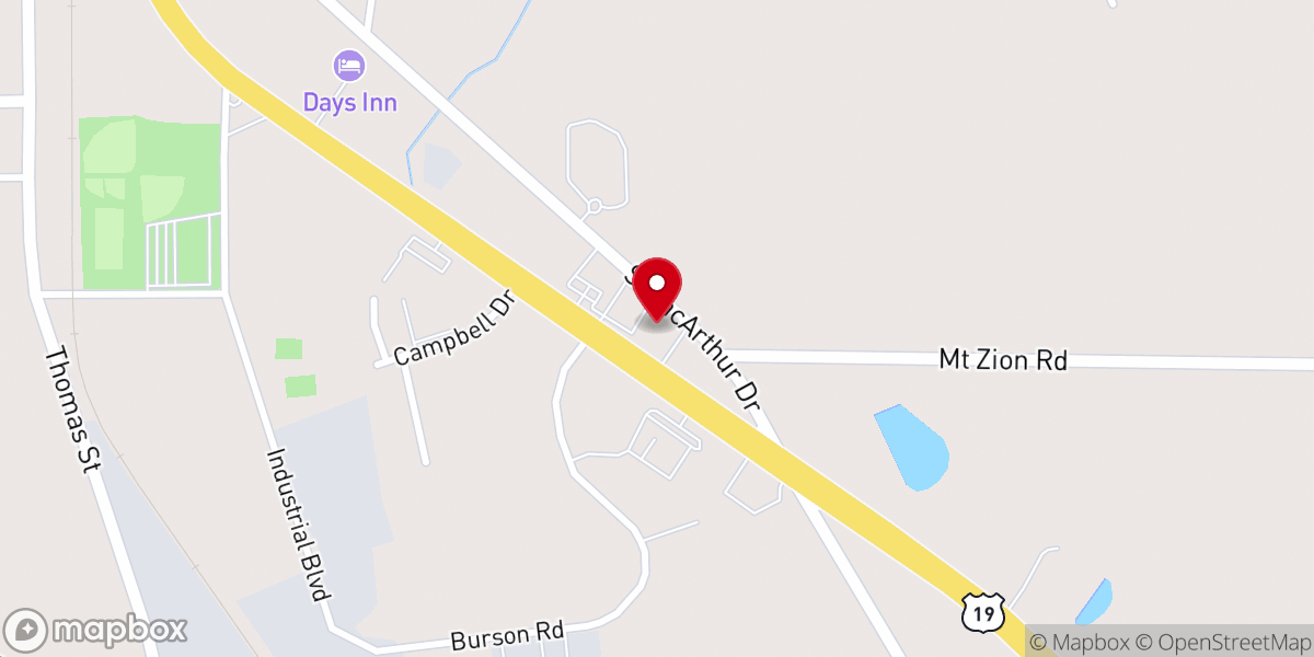 Map showing location of St John Vianney Catholic Church