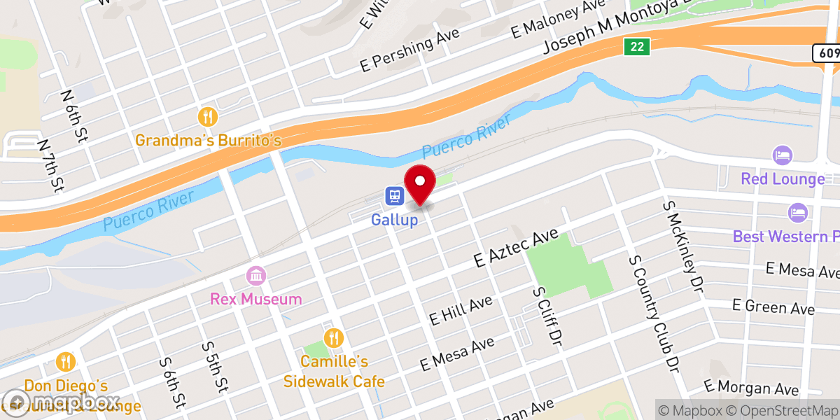 Map showing location of Saad Bee Iinaa Ba Hooghan
