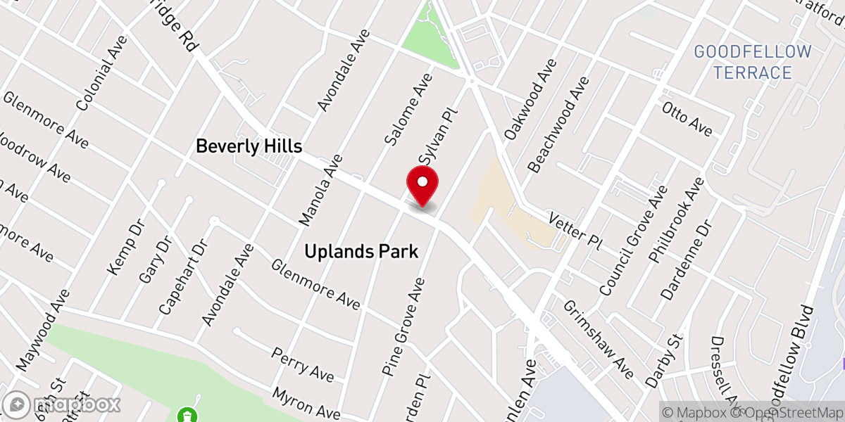 Map showing location of Holy Temple Church of God in Christ