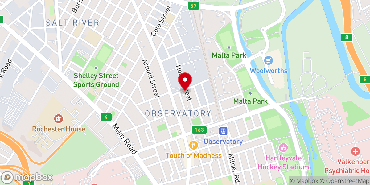 Map showing location of St Michael and All Angels Anglican Church