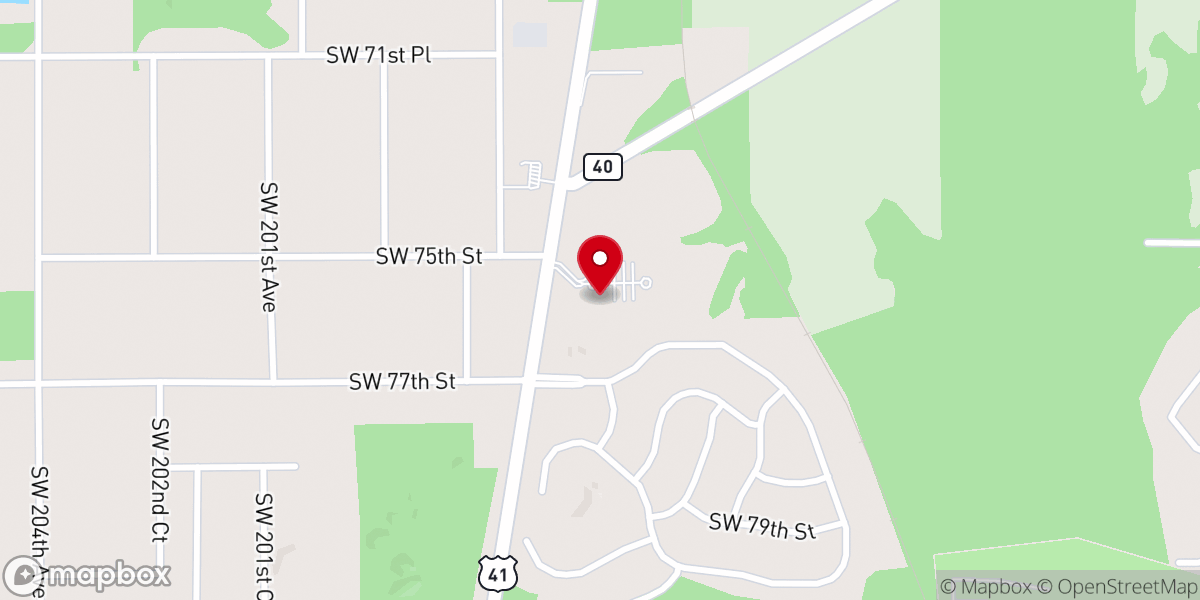 Map showing location of Saint John Baptist Catholic Church