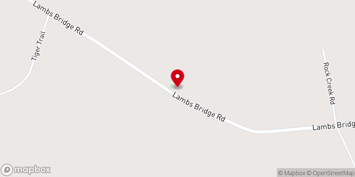 Map showing location of Spring Hill Church