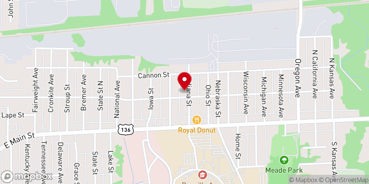 Map showing location of Oaklawn Church of the Nazarene