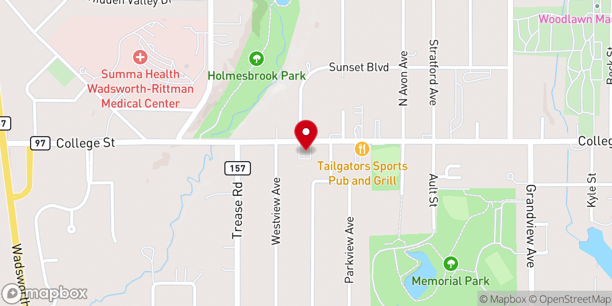 Map showing location of The Salvation Army Wadsworth