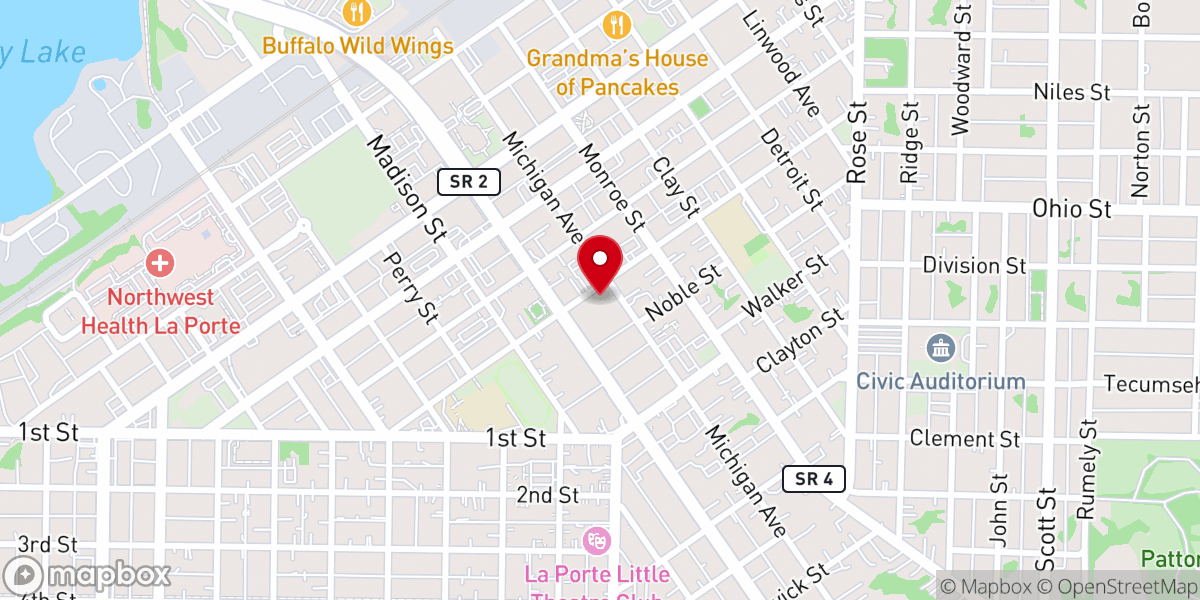 Map showing location of St Paul's Episcopal Church