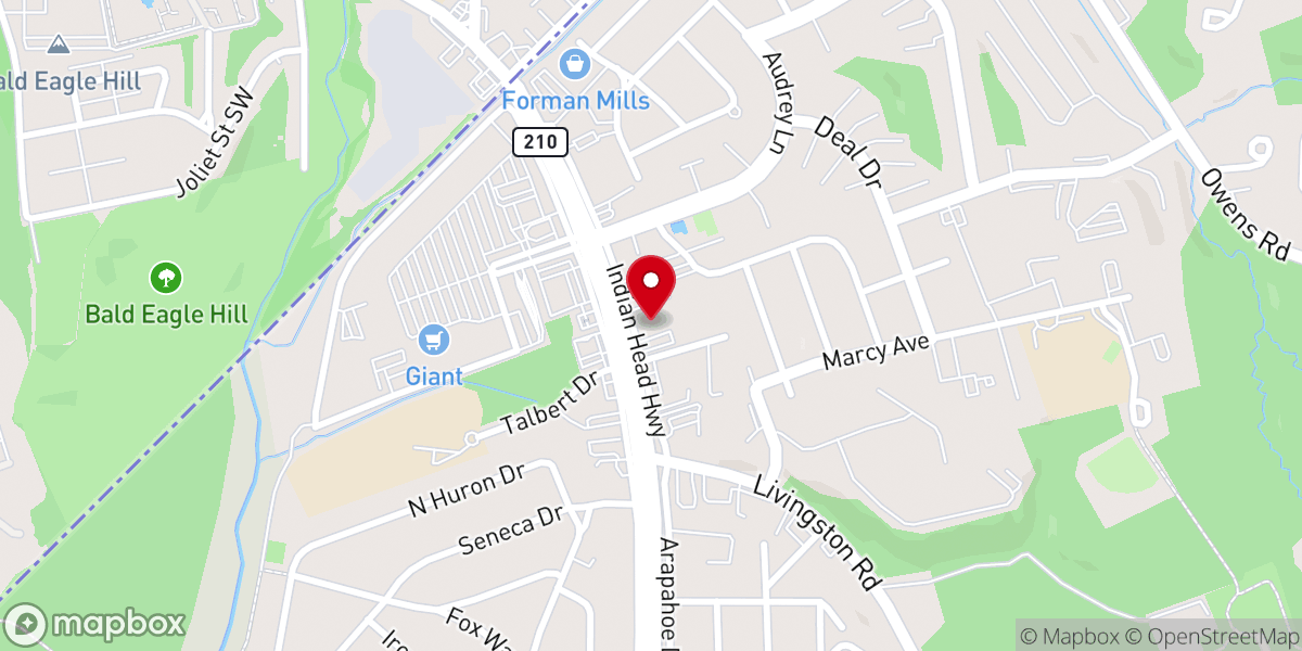Map showing location of LeDetroit Baptist Church