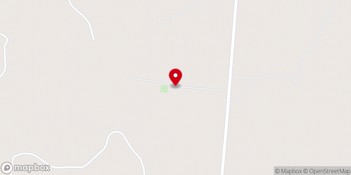 Map showing location of Oak Grove Baptist Church