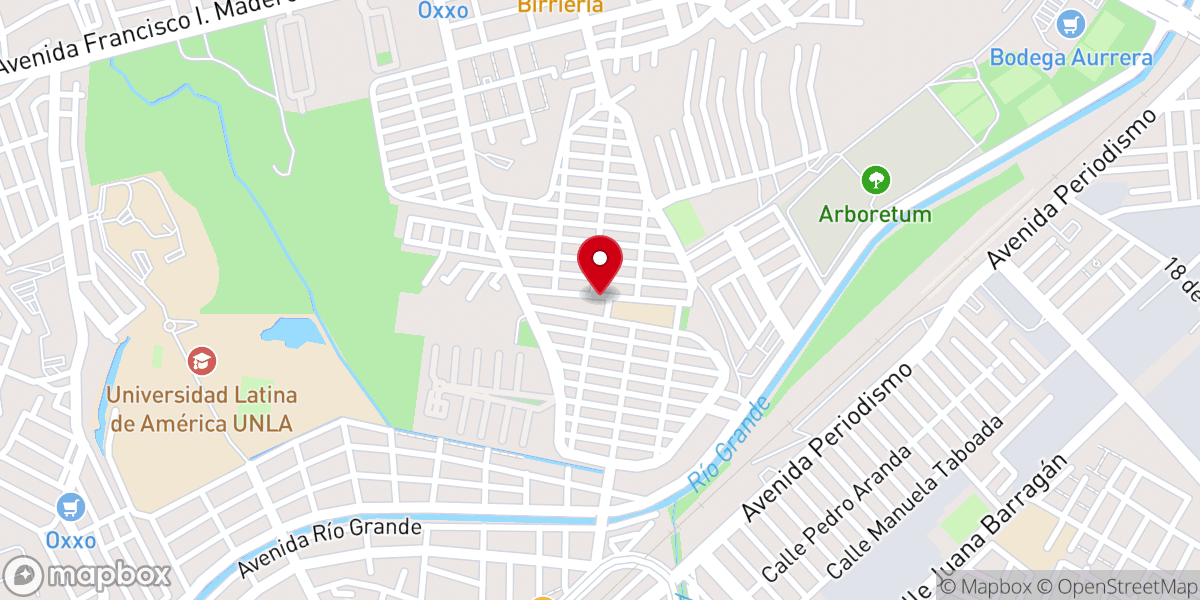 Map showing location of Parroquia de la Resurrección del Señor
