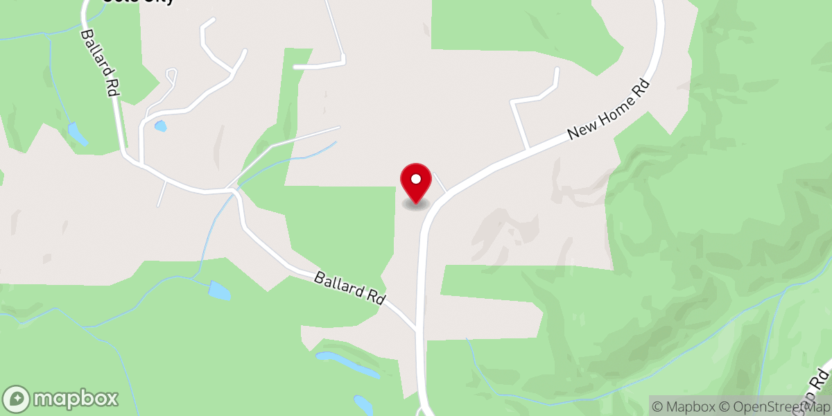 Map showing location of New Unity Church