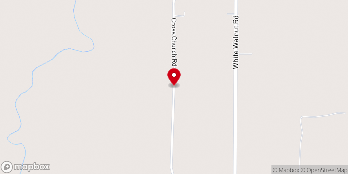 Map showing location of Cross Church