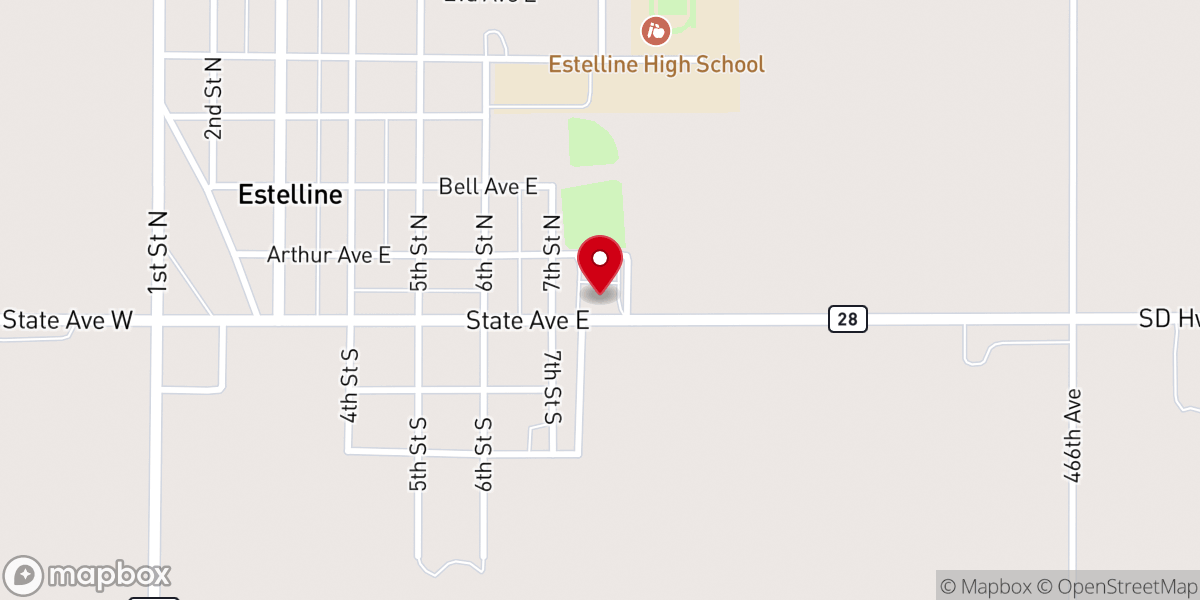 Map showing location of Trinity Lutheran Church