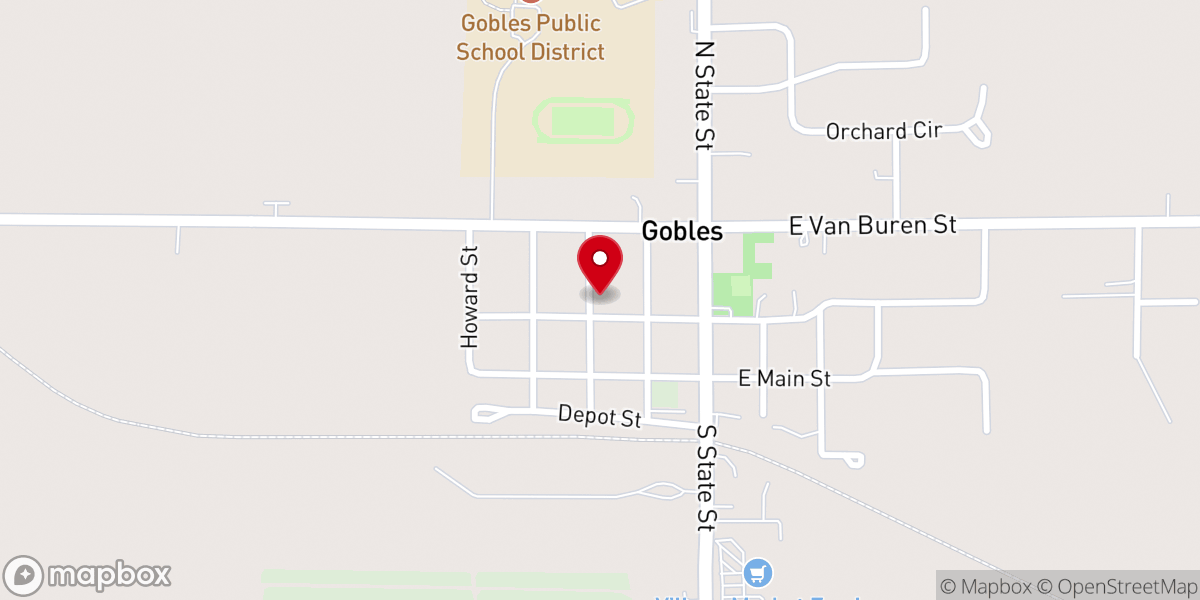 Map showing location of Bethany Presbyterian Church