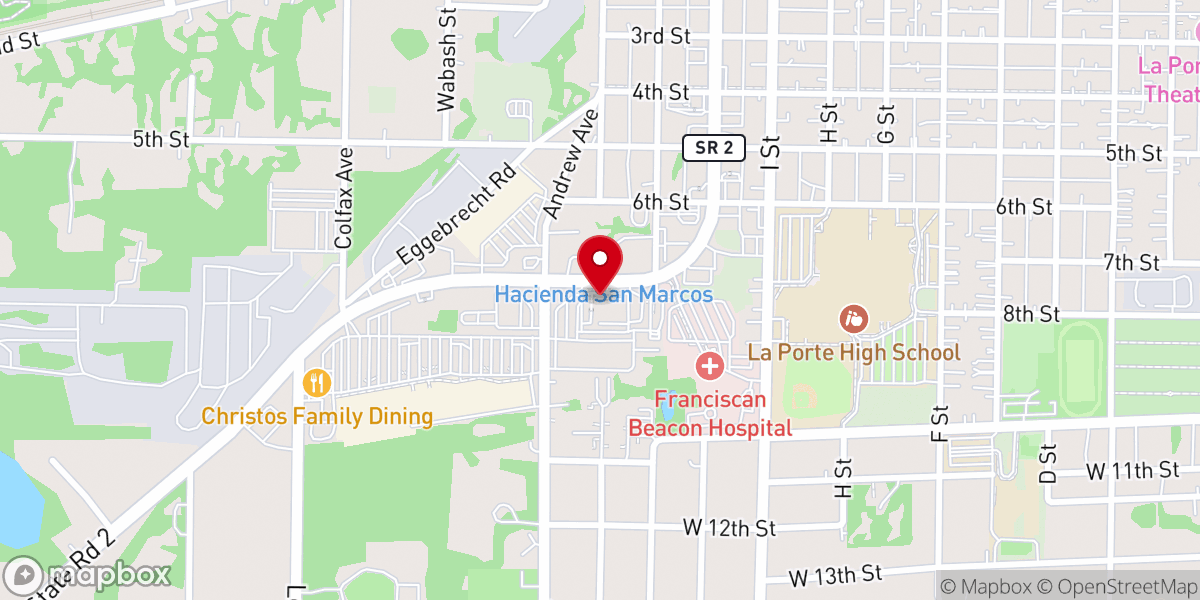 Map showing location of First Step of Laporte