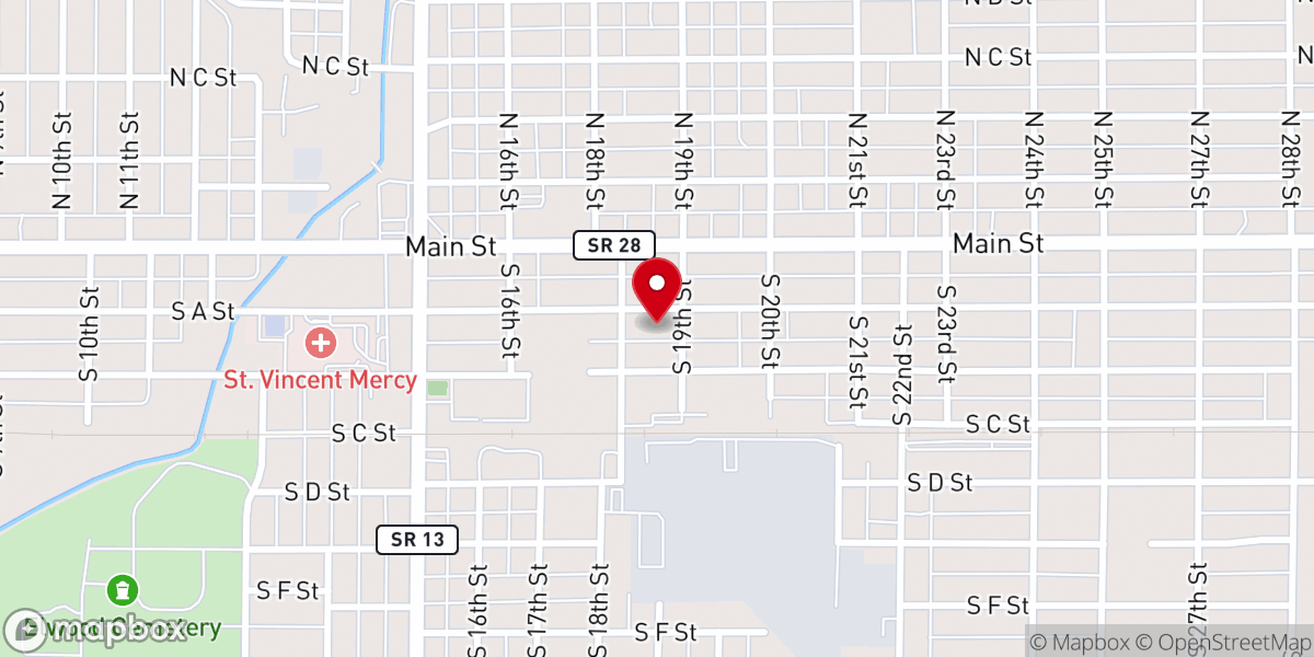 Map showing location of Harmony House Mission