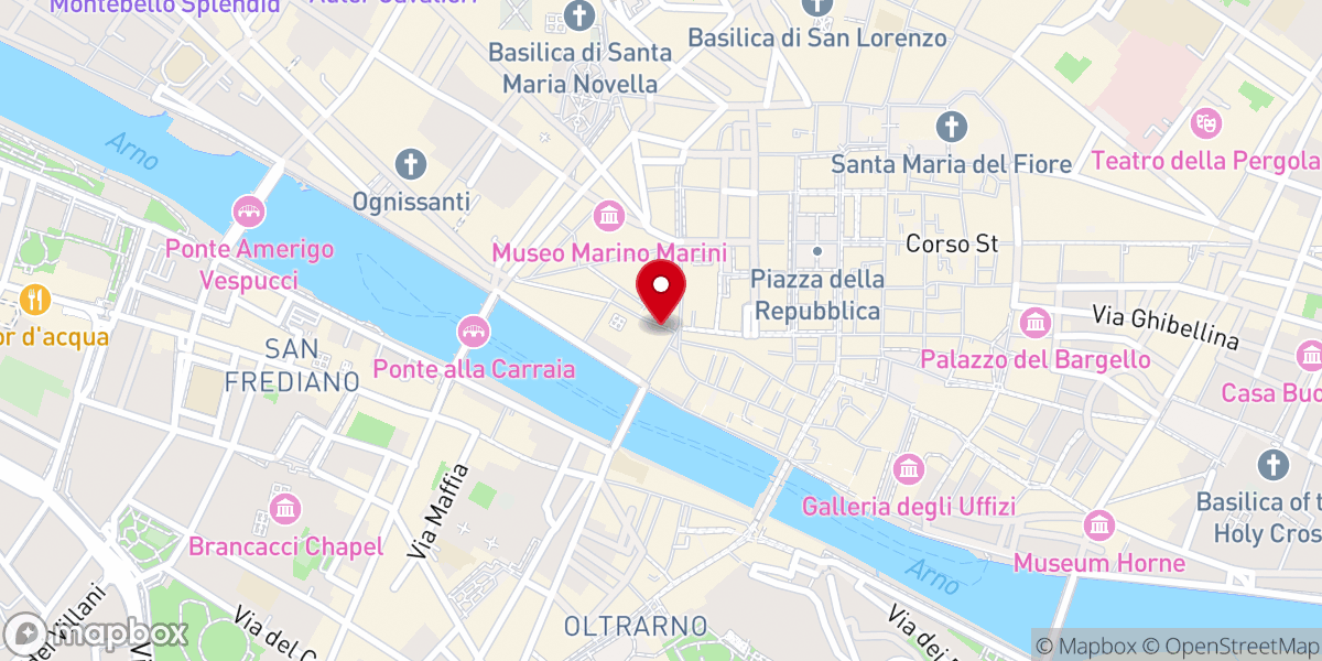 Map showing location of Ex Monastero Monaci Benedettini