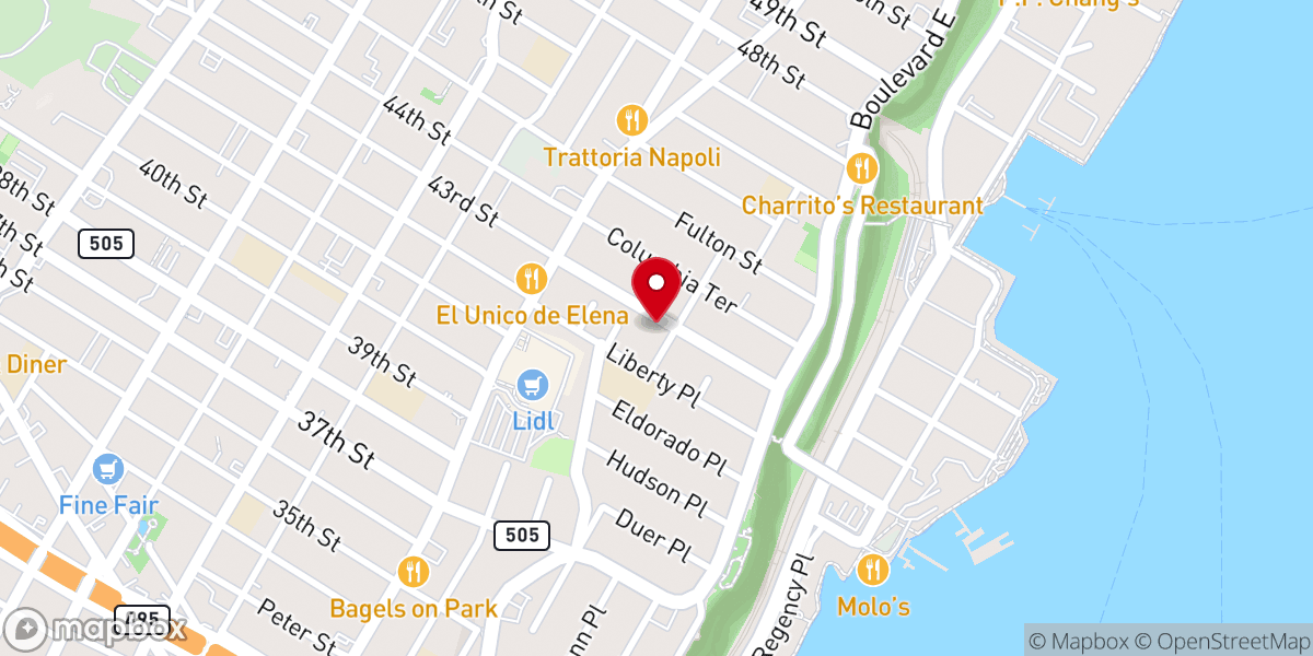 Map showing location of Park United Methodist Church