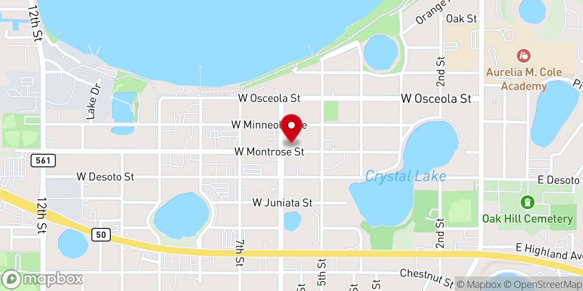 Map showing location of St Matthias Episcopal Church