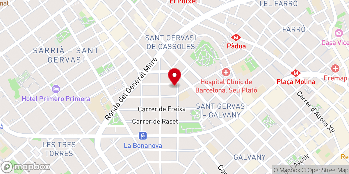 Map showing location of Monasterio de Santa María Magdalena Madres Agustinas