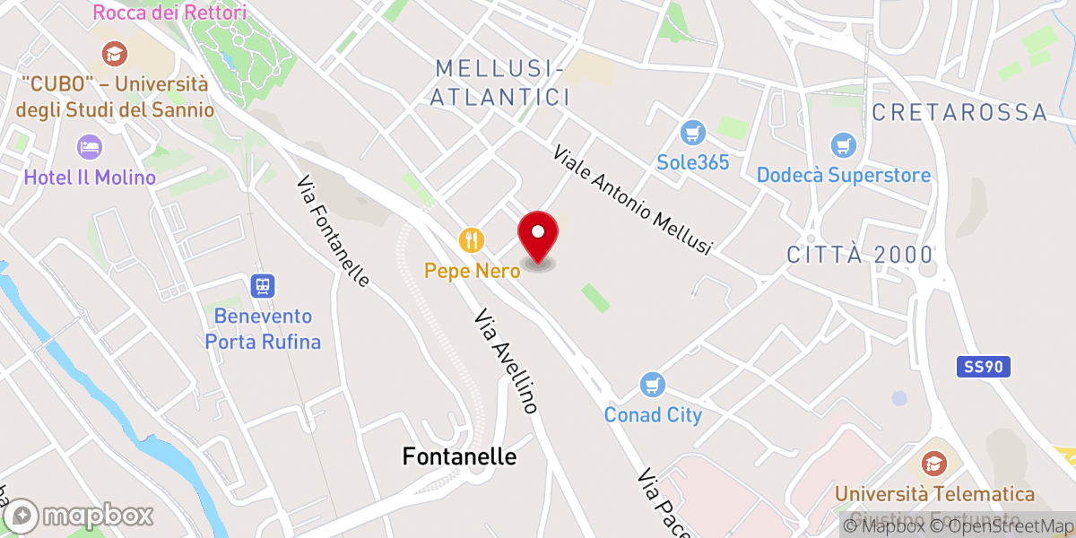 Map showing location of Curia Arcivescovile