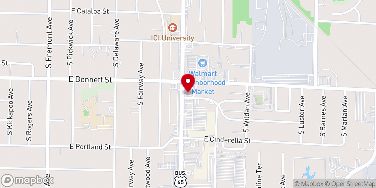 Map showing location of The Emerging Church