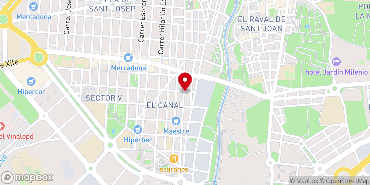 Map showing location of La Abadia Gestion de Eventos