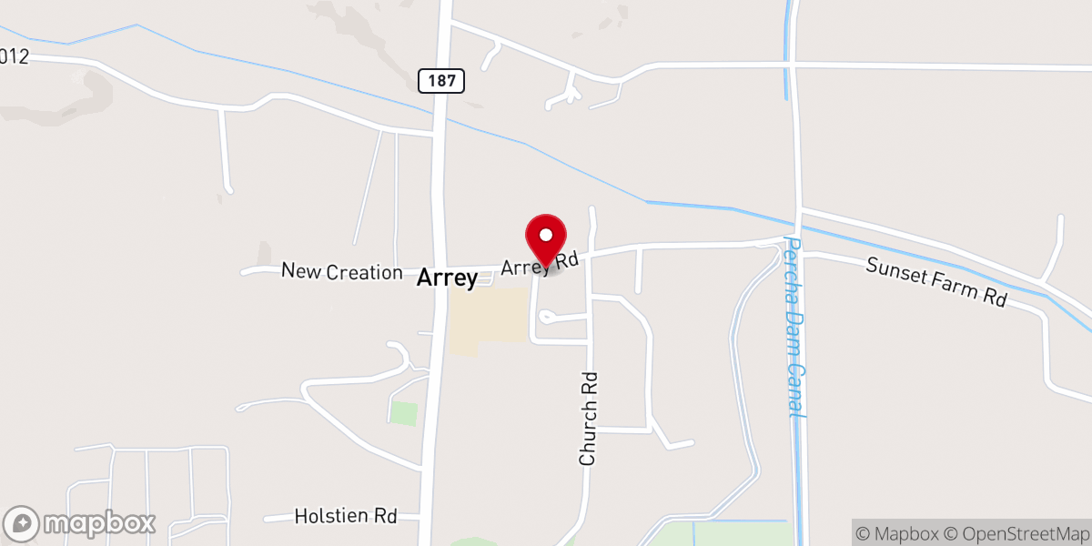 Map showing location of San Jose Catholic Church