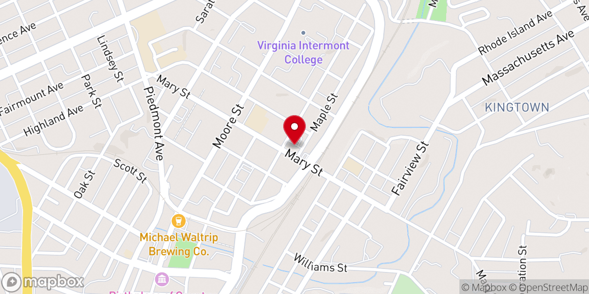 Map showing location of Reynolds Memorial United Methodist Church