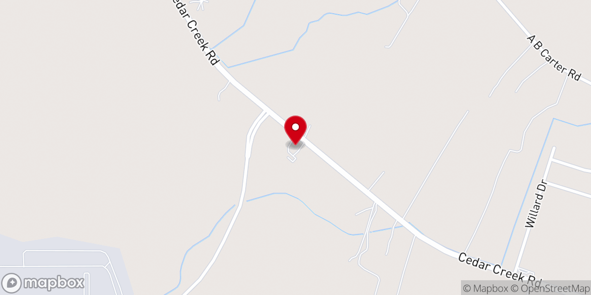 Map showing location of Falling Run Baptist Church Enrichment Program
