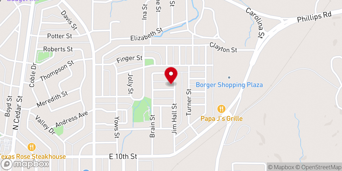 Map showing location of New Zion Baptist Church