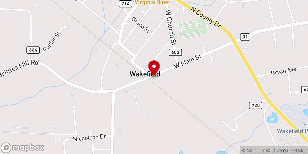 Map showing location of Calvary Community Church