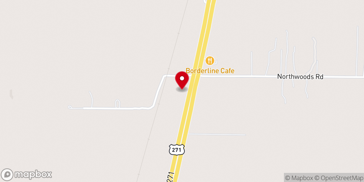 Map showing location of Powderly Church of God