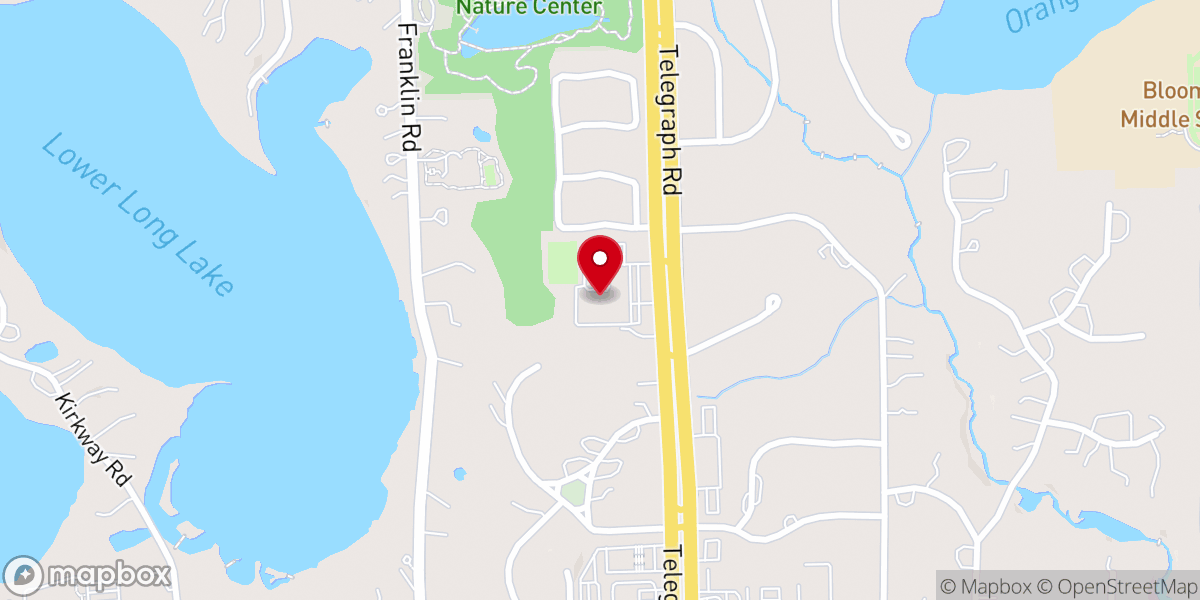 Map showing location of Bloomfield Christian School