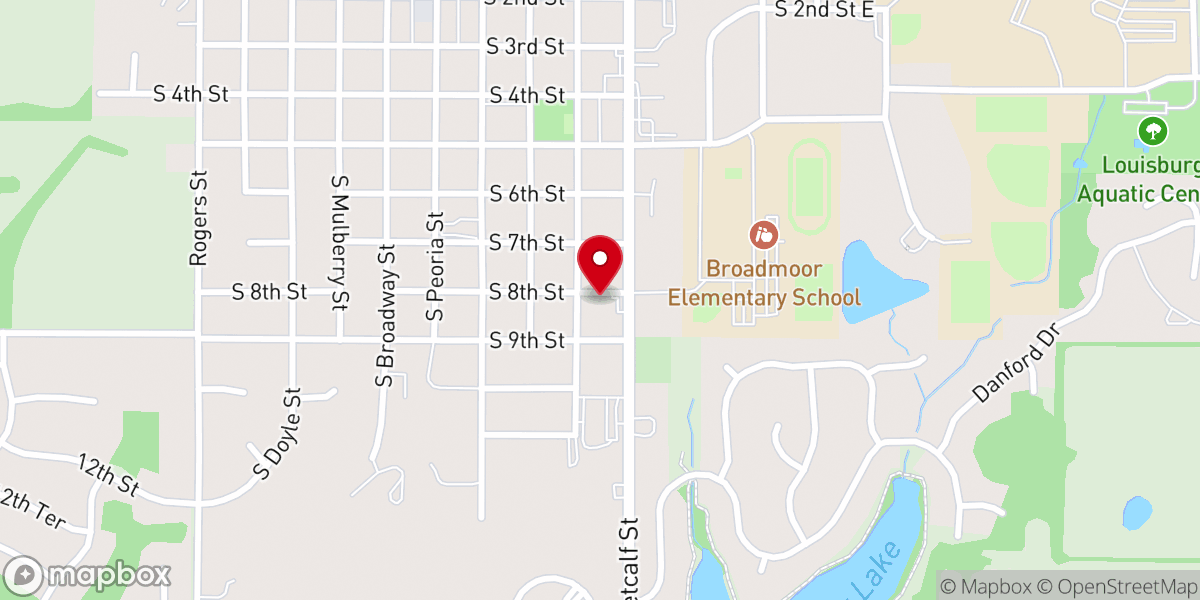 Map showing location of Christ Our Savior Church