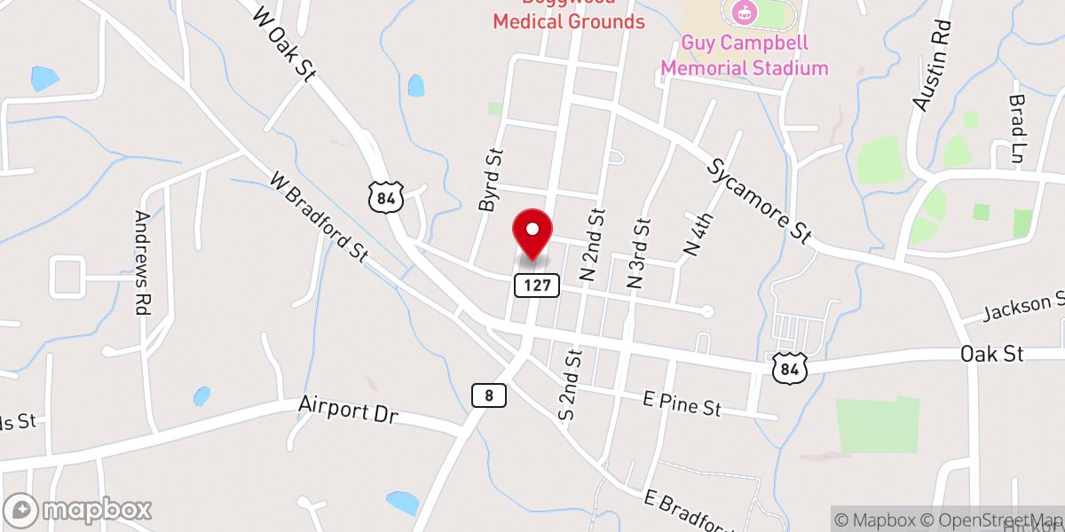 Map showing location of Lasalle Parish Public Dfndrs