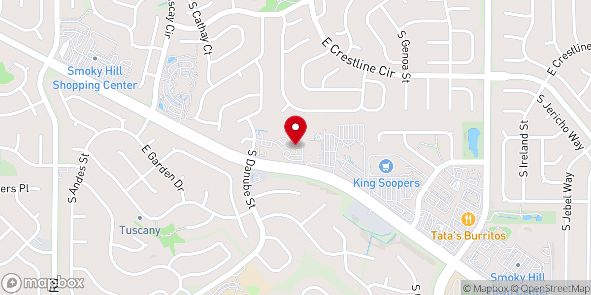 Map showing location of Smoky Hill Baptist Church