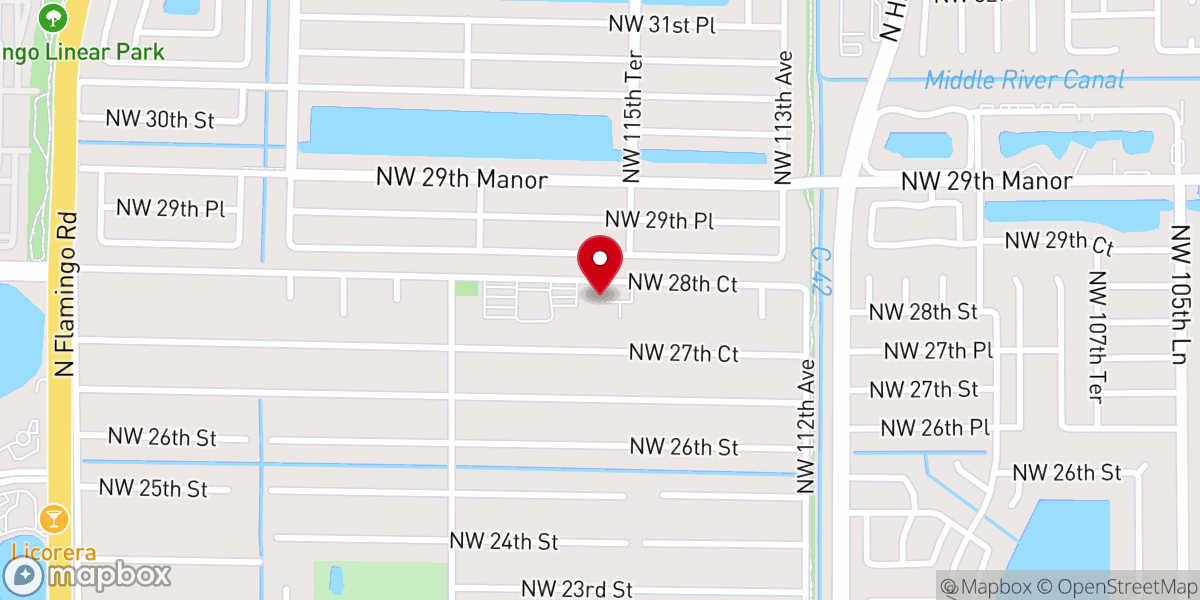 Map showing location of Playground Of Plantation Baptist Church