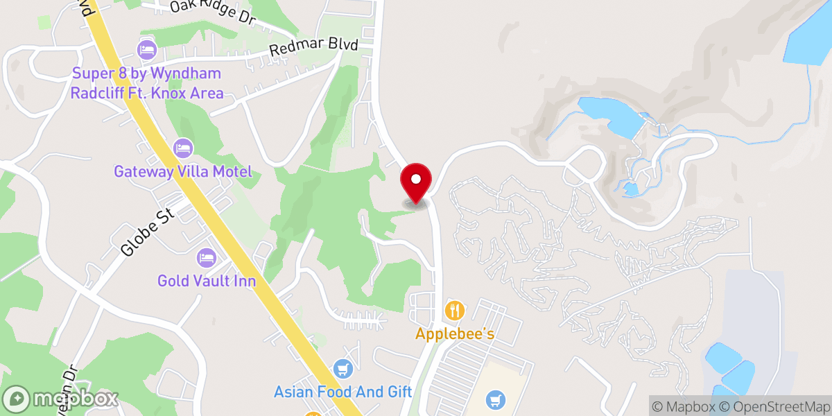 Map showing location of Gloryland Harvest