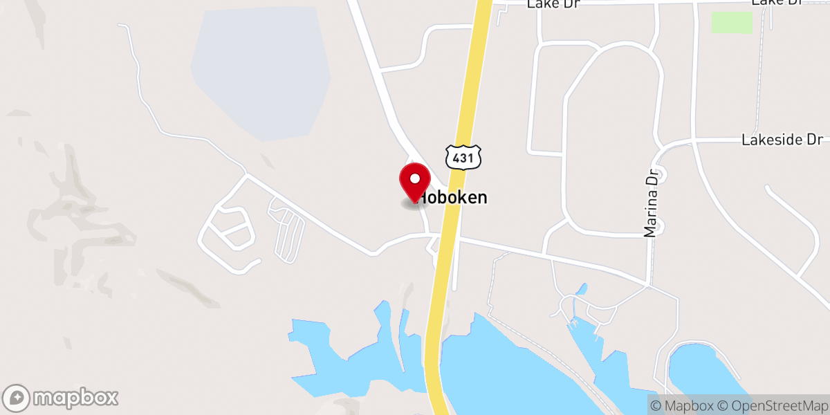 Map showing location of Thankful Baptist Church