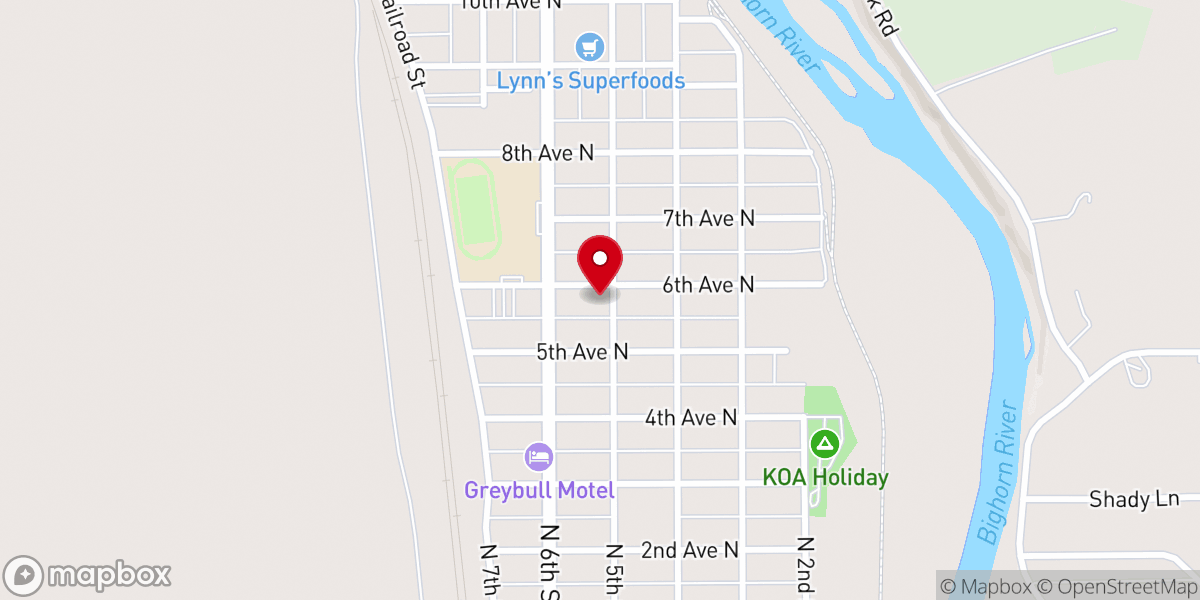 Map showing location of Grace Lutheran Church