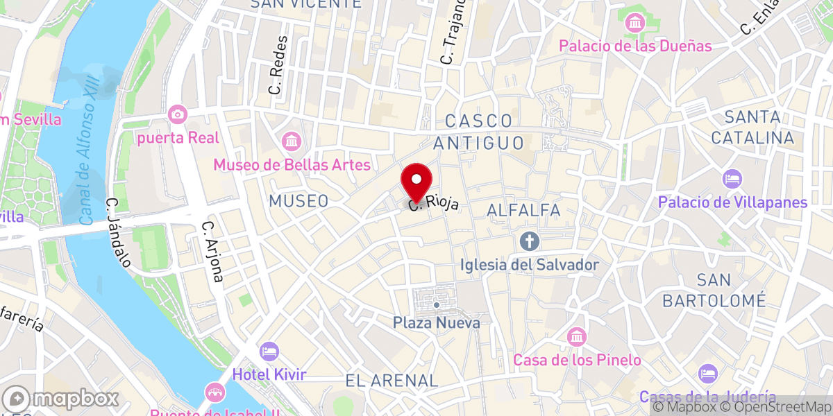 Map showing location of Museo del Santo Ángel