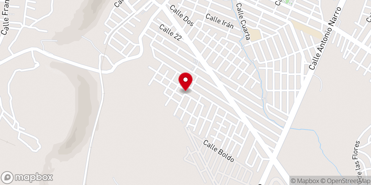 Map showing location of Iglesia Escudo de la Fe