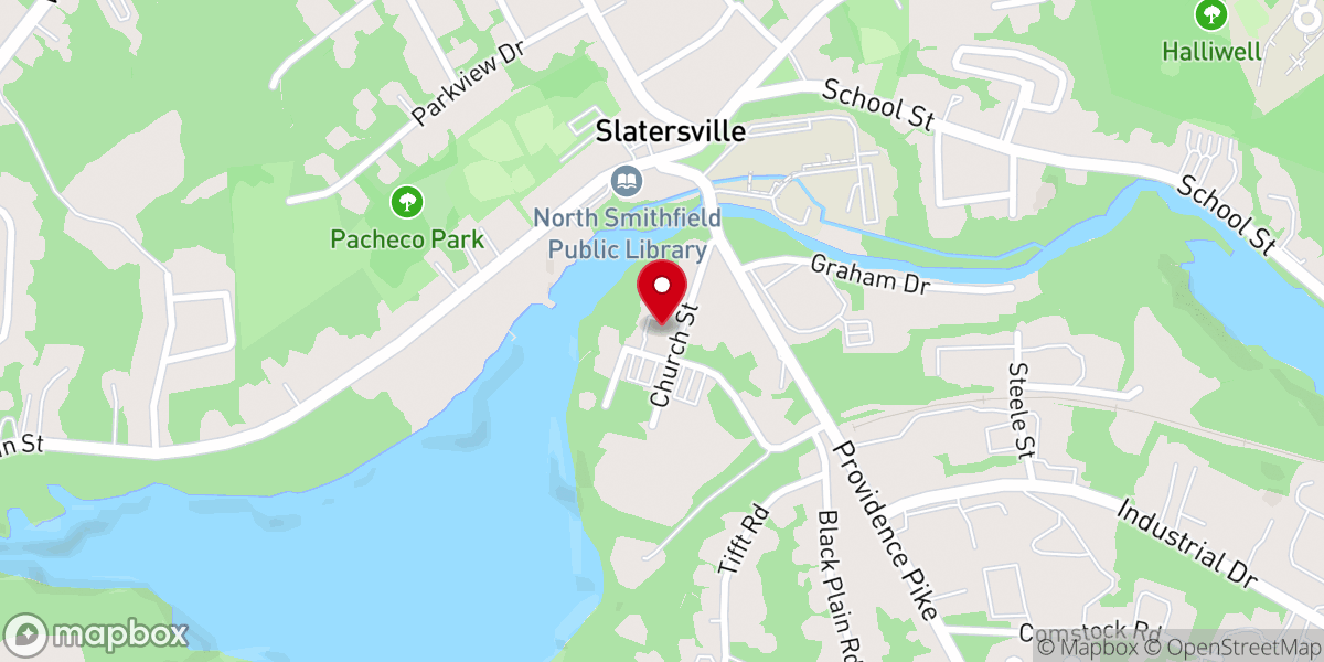 Map showing location of St. John's Church